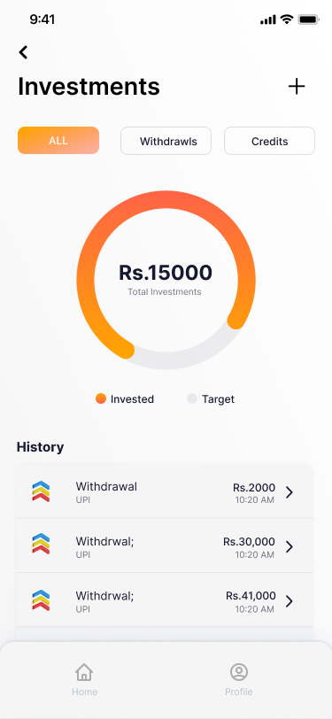 App Screenshot Investments