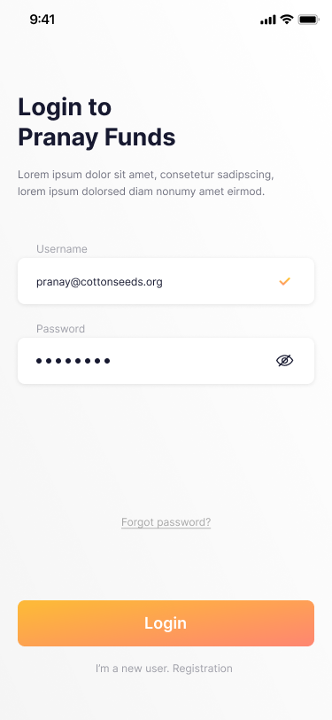 App Screenshot Login